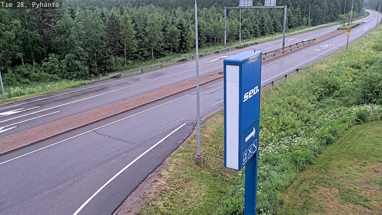 Kelikamerat Kuva Tie 28 Pyhäntä, Pyhäntä, Pohjois-Pohjanmaa
