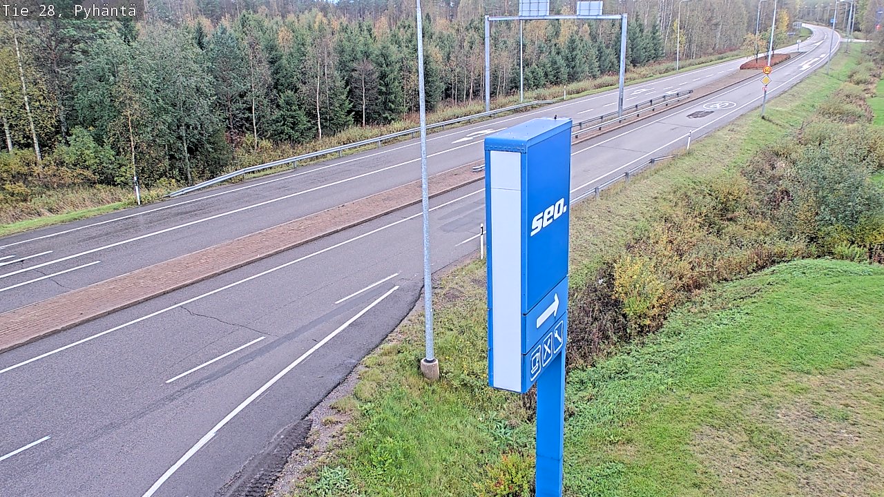Kelikamerat Kuva Tie 28 Pyhäntä, Pyhäntä, Pohjois-Pohjanmaa