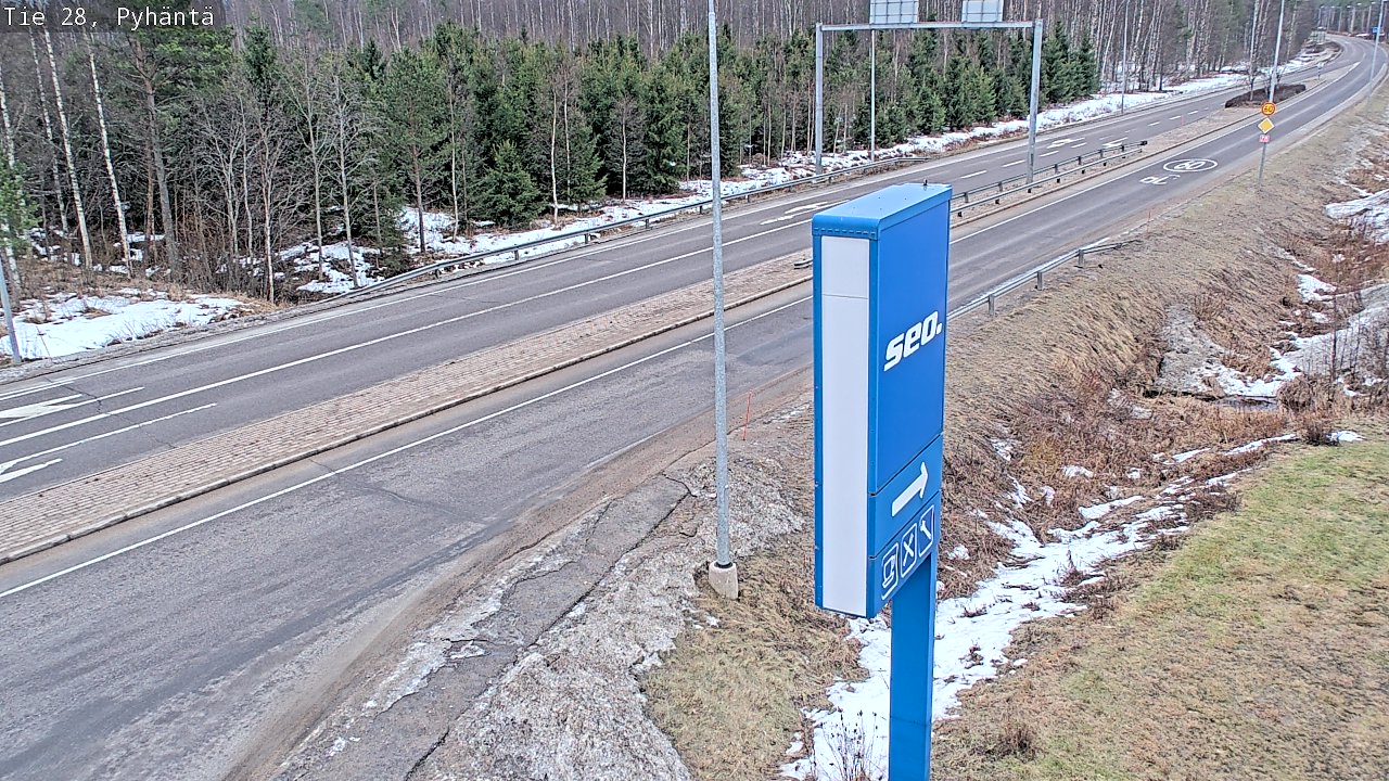 Kelikamerat Kuva Tie 28 Pyhäntä, Pyhäntä, Pohjois-Pohjanmaa