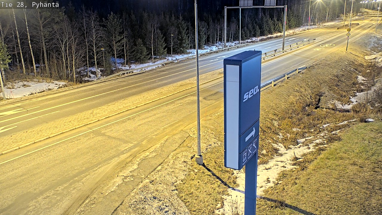 Kelikamerat Kuva Tie 28 Pyhäntä, Pyhäntä, Pohjois-Pohjanmaa