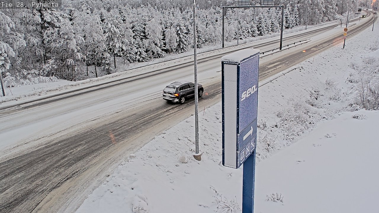 Kelikamerat Kuva Tie 28 Pyhäntä, Pyhäntä, Pohjois-Pohjanmaa