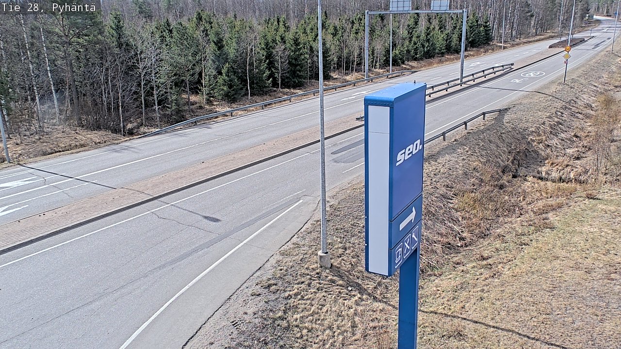 Kelikamerat Kuva Tie 28 Pyhäntä, Pyhäntä, Pohjois-Pohjanmaa
