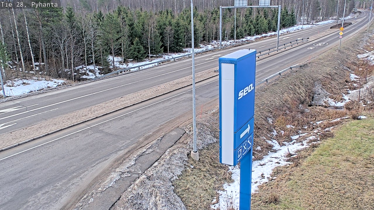 Kelikamerat Kuva Tie 28 Pyhäntä, Pyhäntä, Pohjois-Pohjanmaa