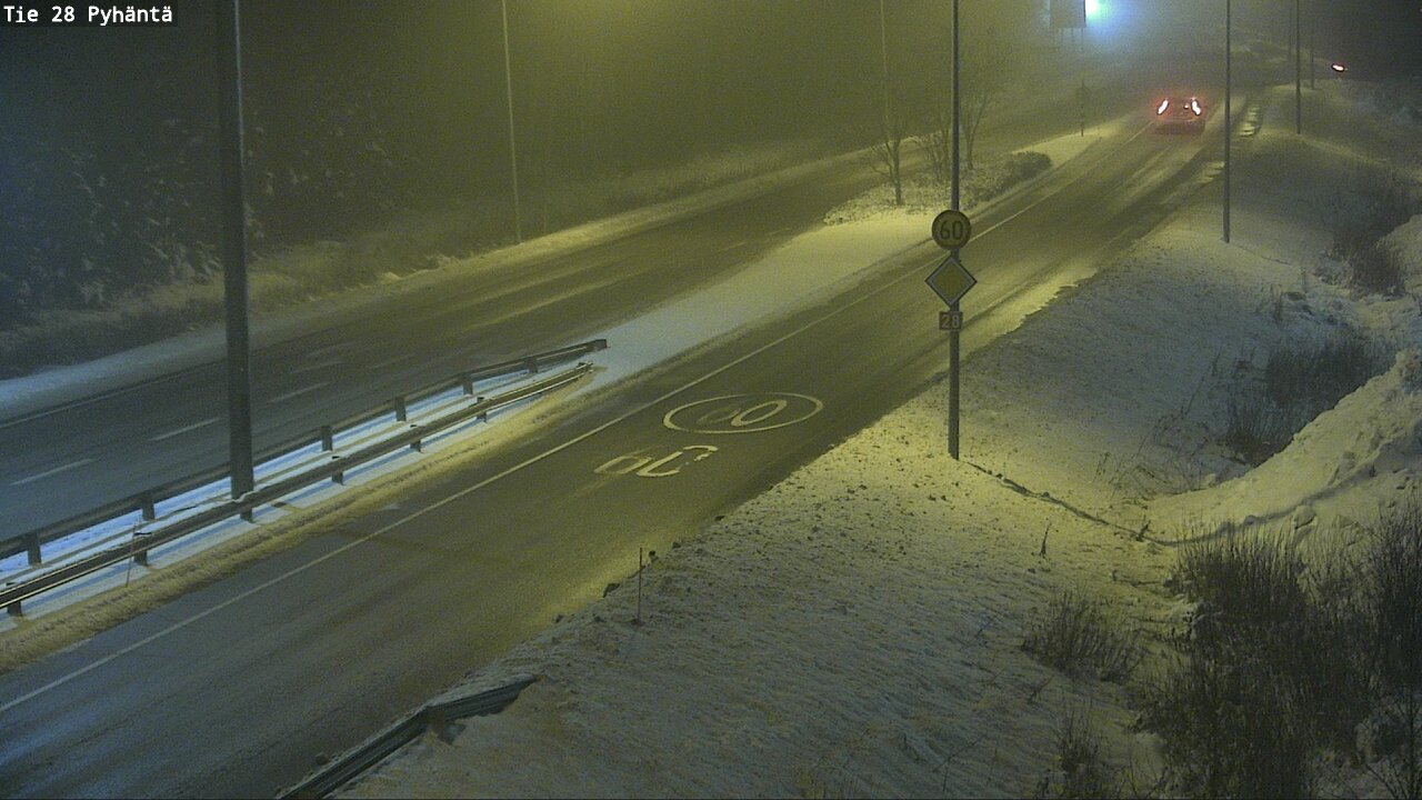 Weather Camera Image Road 28 Pyhäntä, Pyhäntä, Pohjois-Pohjanmaa