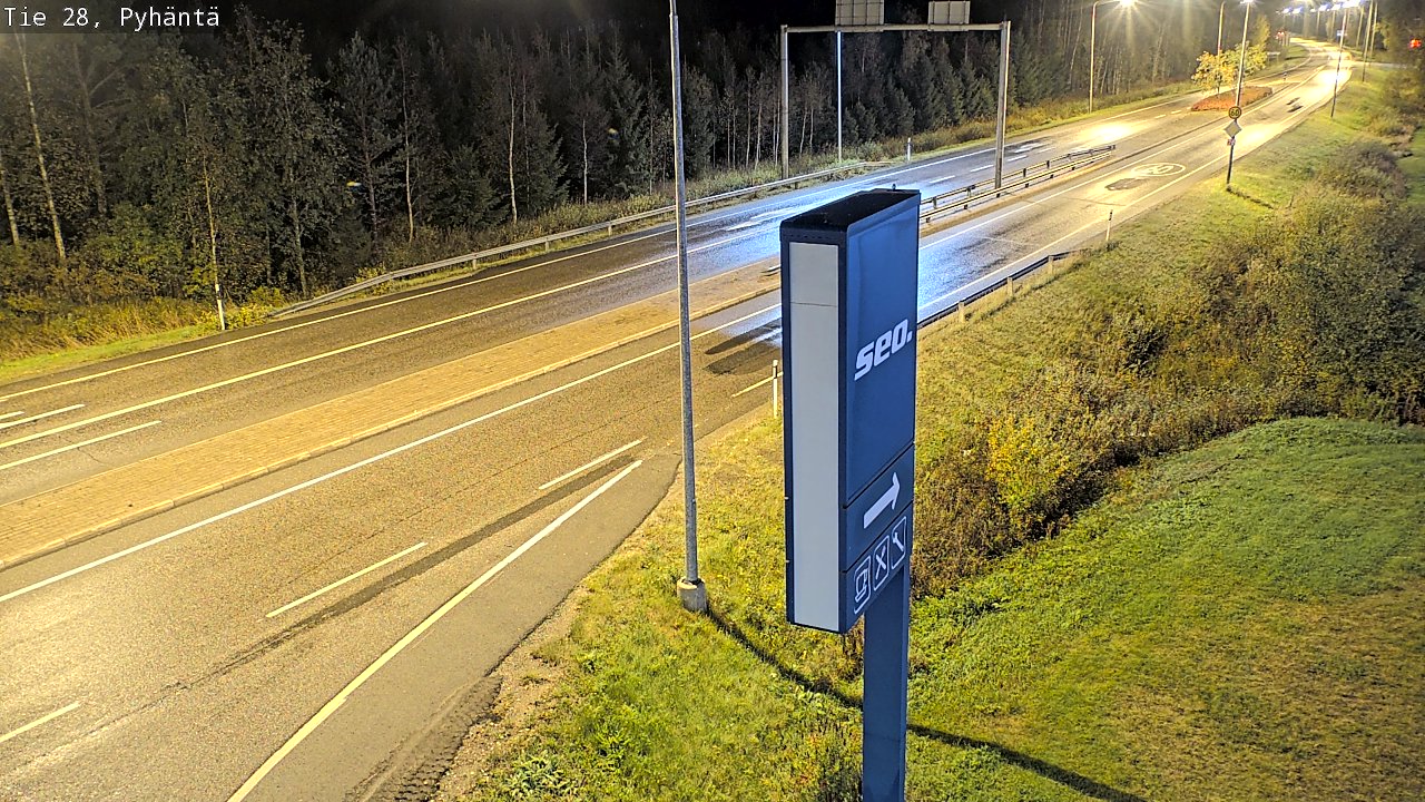 Kelikamerat Kuva Tie 28 Pyhäntä, Pyhäntä, Pohjois-Pohjanmaa