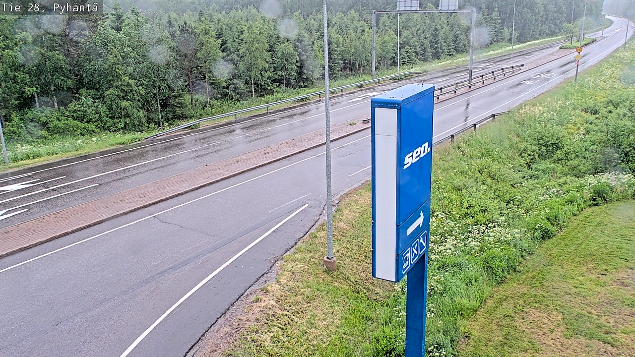 Kelikamerat Kuva Tie 28 Pyhäntä, Pyhäntä, Pohjois-Pohjanmaa