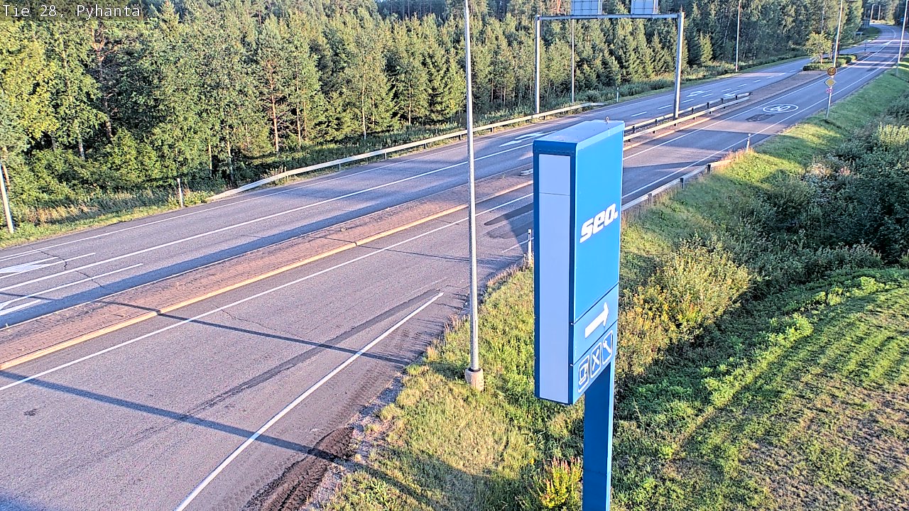 Kelikamerat Kuva Tie 28 Pyhäntä, Pyhäntä, Pohjois-Pohjanmaa