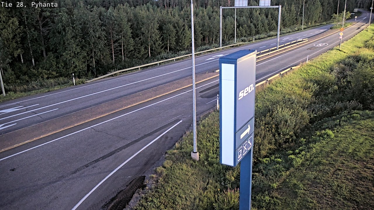 Kelikamerat Kuva Tie 28 Pyhäntä, Pyhäntä, Pohjois-Pohjanmaa