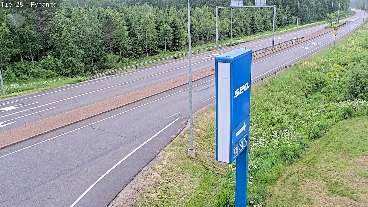 Kelikamerat Kuva Tie 28 Pyhäntä, Pyhäntä, Pohjois-Pohjanmaa