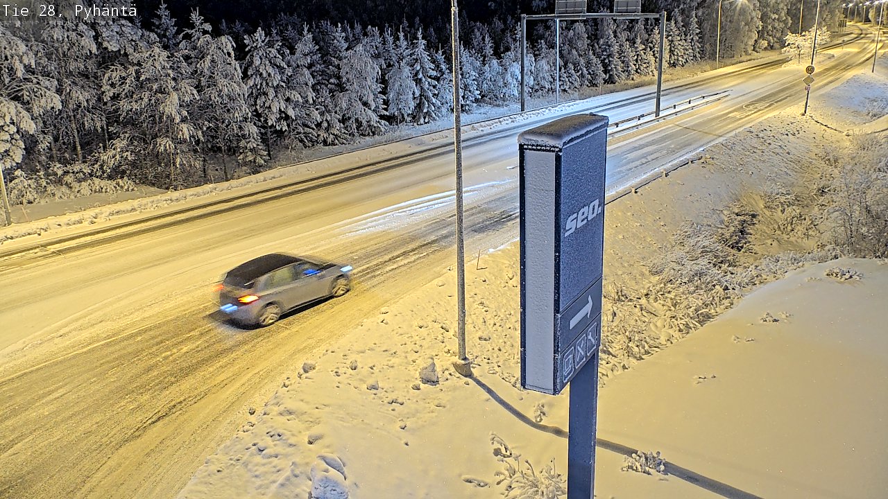 Kelikamerat Kuva Tie 28 Pyhäntä, Pyhäntä, Pohjois-Pohjanmaa