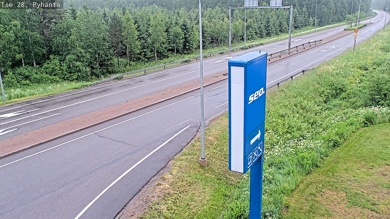 Kelikamerat Kuva Tie 28 Pyhäntä, Pyhäntä, Pohjois-Pohjanmaa