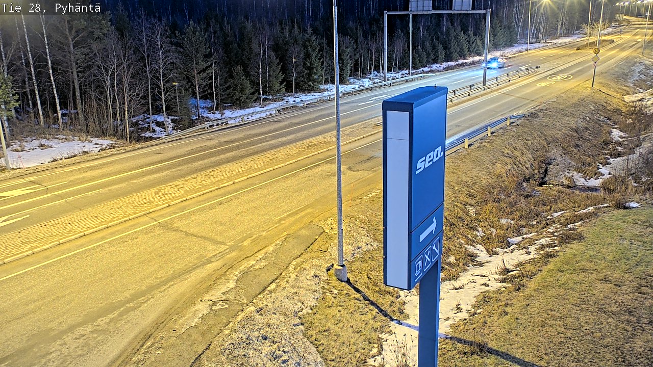 Kelikamerat Kuva Tie 28 Pyhäntä, Pyhäntä, Pohjois-Pohjanmaa