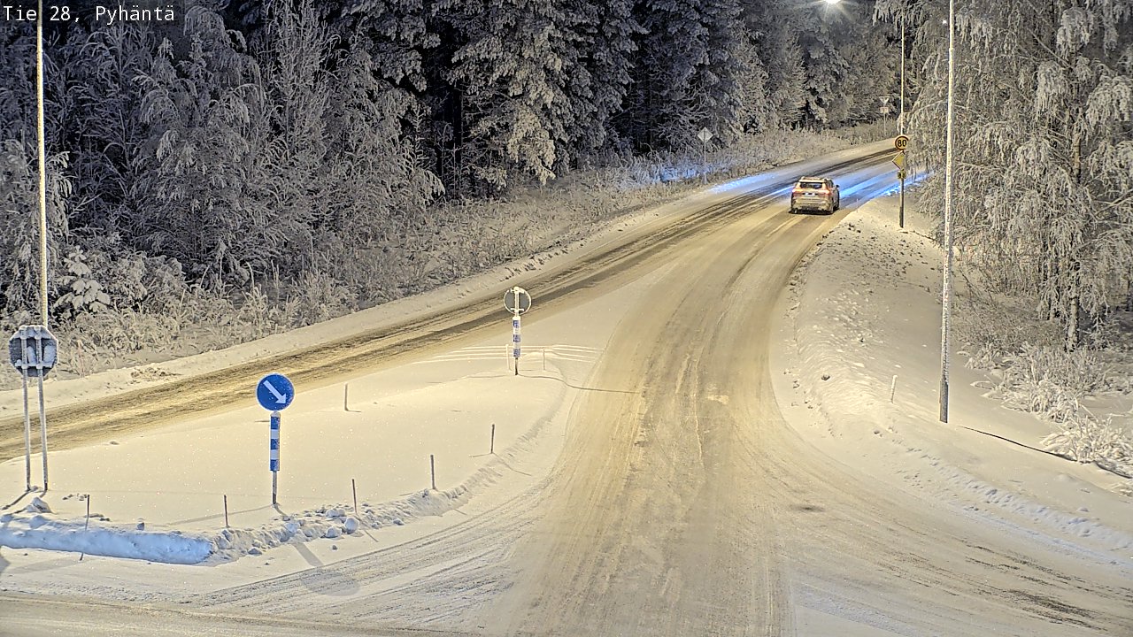 Kelikamerat Kuva Tie 28 Pyhäntä, Pyhäntä, Pohjois-Pohjanmaa