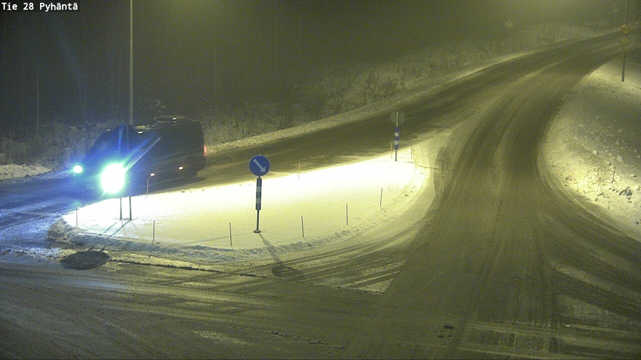Weather Camera Image Road 28 Pyhäntä, Pyhäntä, Pohjois-Pohjanmaa