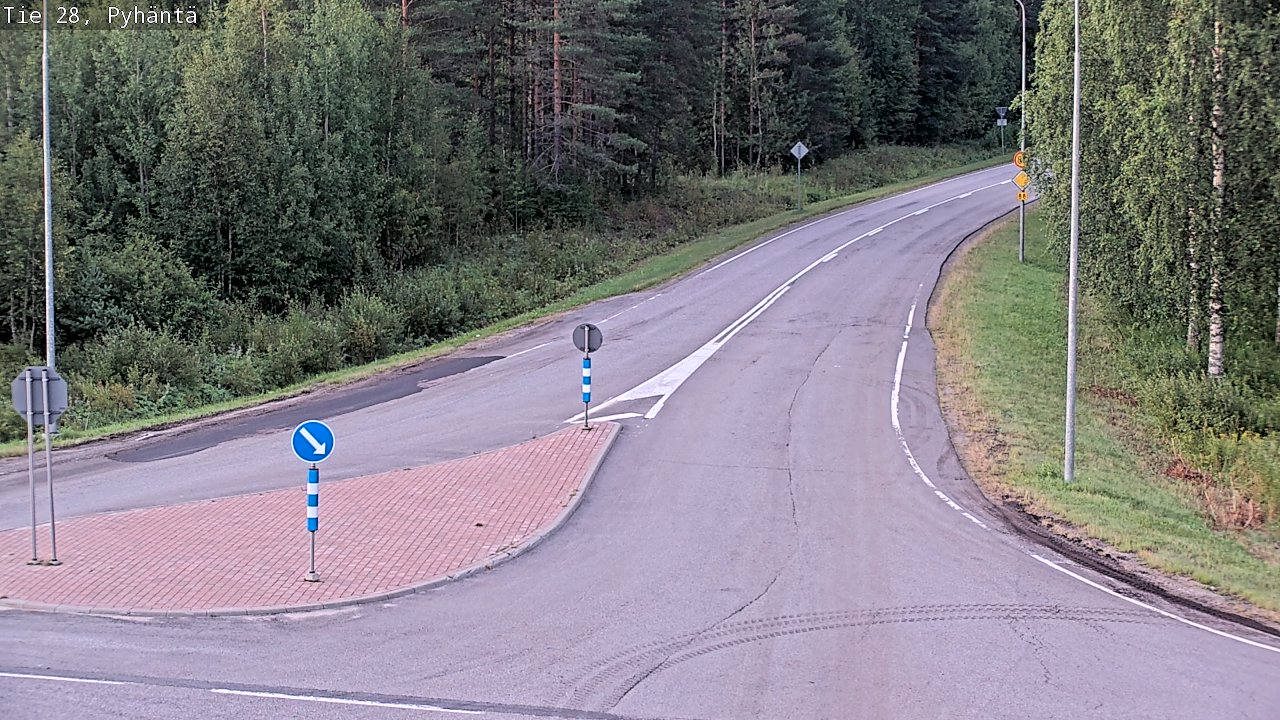 Kelikamerat Kuva Tie 28 Pyhäntä, Pyhäntä, Pohjois-Pohjanmaa