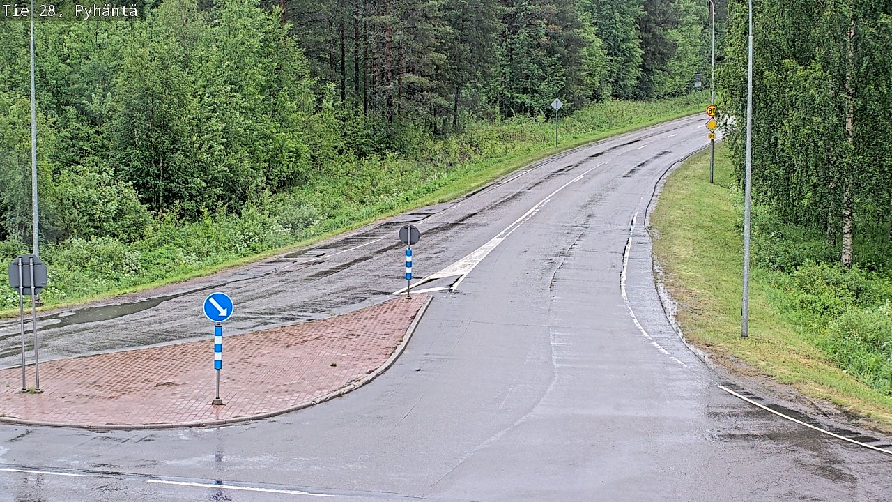 Weather Camera Image Road 28 Pyhäntä, Pyhäntä, Pohjois-Pohjanmaa