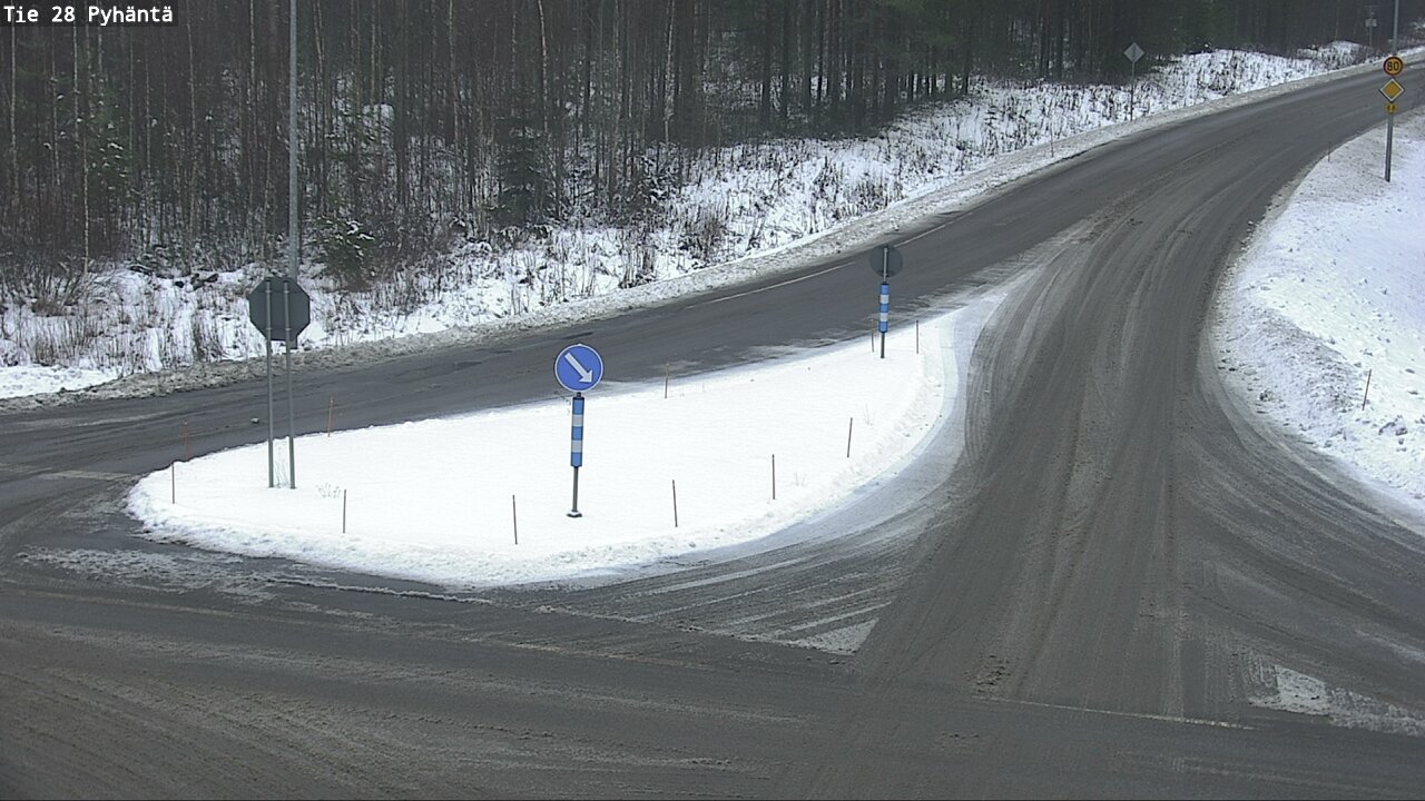 Weather Camera Image Road 28 Pyhäntä, Pyhäntä, Pohjois-Pohjanmaa