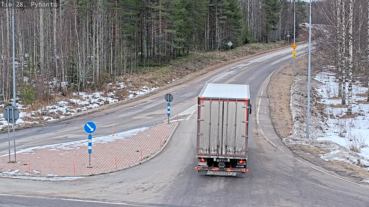 Kelikamerat Kuva Tie 28 Pyhäntä, Pyhäntä, Pohjois-Pohjanmaa