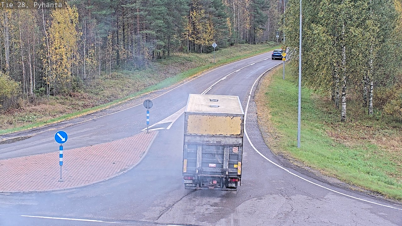 Weather Camera Image Road 28 Pyhäntä, Pyhäntä, Pohjois-Pohjanmaa