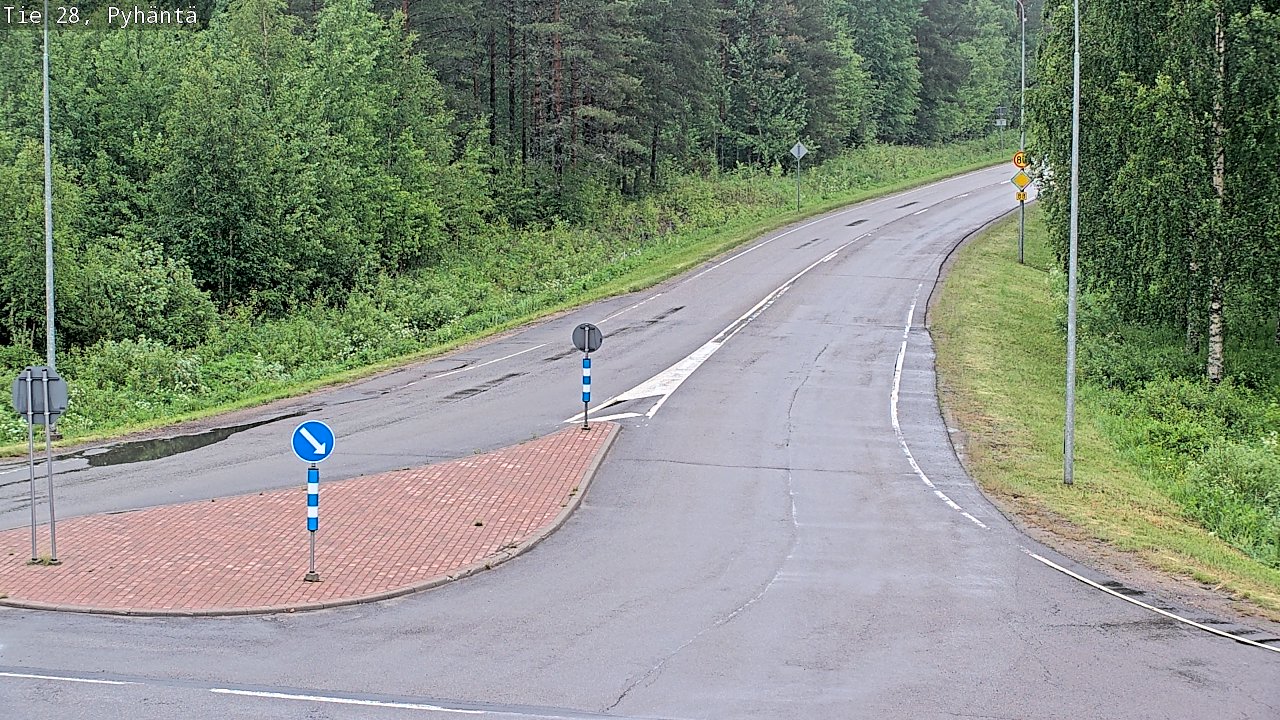 Kelikamerat Kuva Tie 28 Pyhäntä, Pyhäntä, Pohjois-Pohjanmaa