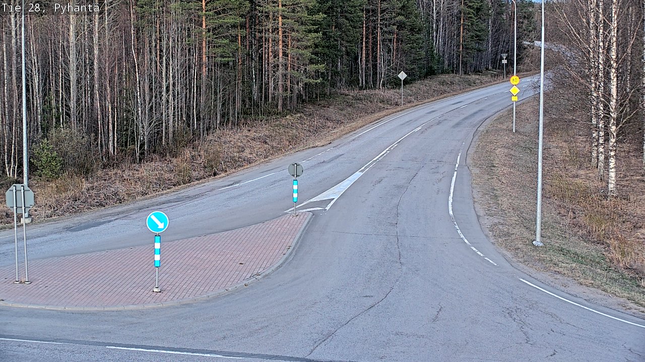 Kelikamerat Kuva Tie 28 Pyhäntä, Pyhäntä, Pohjois-Pohjanmaa