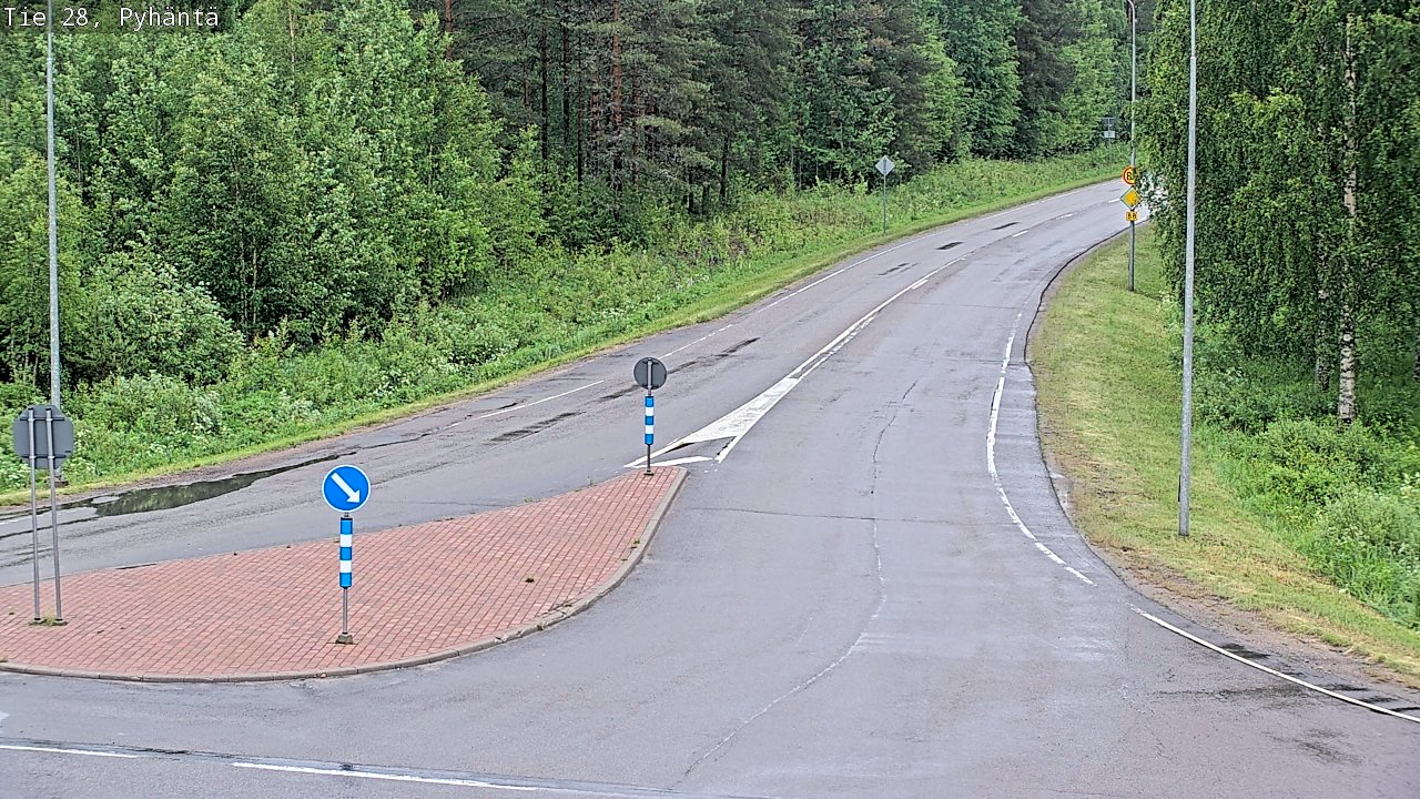 Kelikamerat Kuva Tie 28 Pyhäntä, Pyhäntä, Pohjois-Pohjanmaa