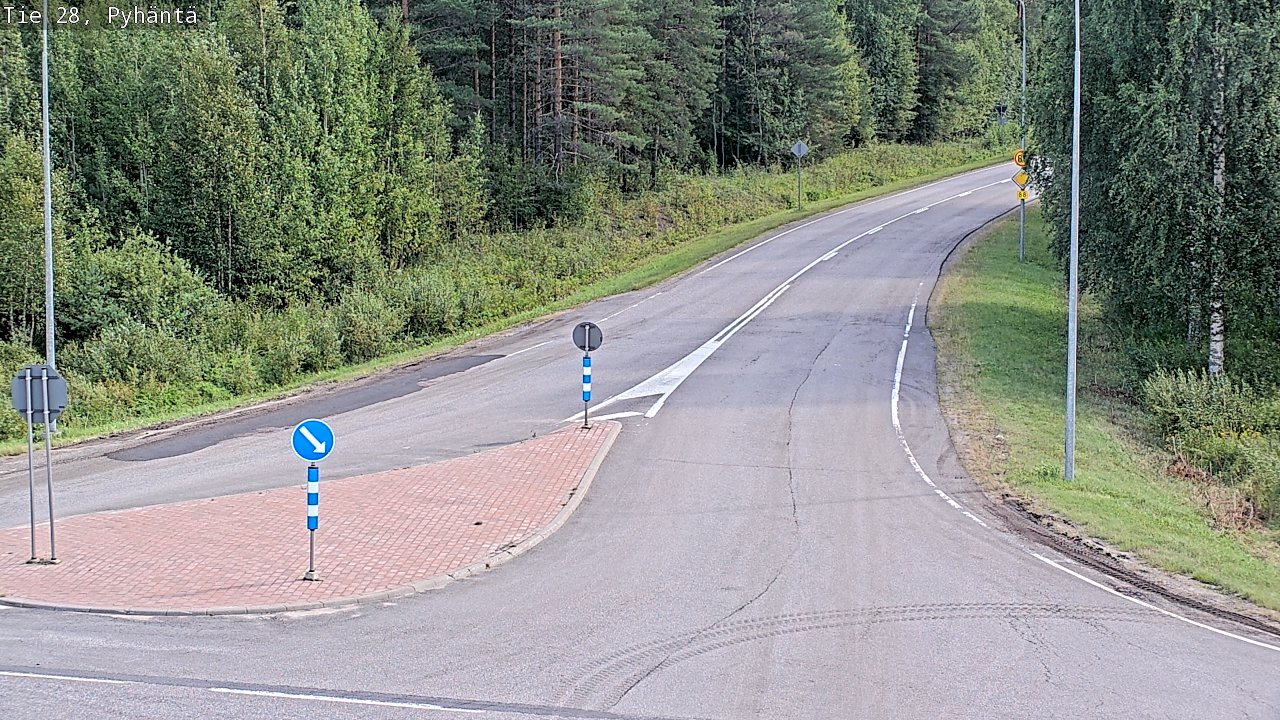 Kelikamerat Kuva Tie 28 Pyhäntä, Pyhäntä, Pohjois-Pohjanmaa