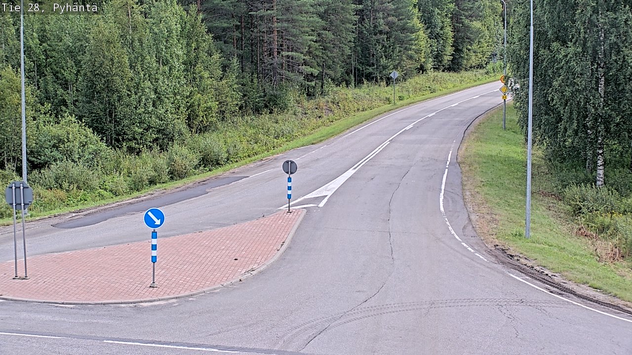 Kelikamerat Kuva Tie 28 Pyhäntä, Pyhäntä, Pohjois-Pohjanmaa