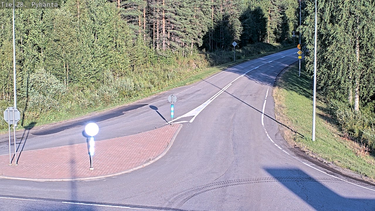 Kelikamerat Kuva Tie 28 Pyhäntä, Pyhäntä, Pohjois-Pohjanmaa