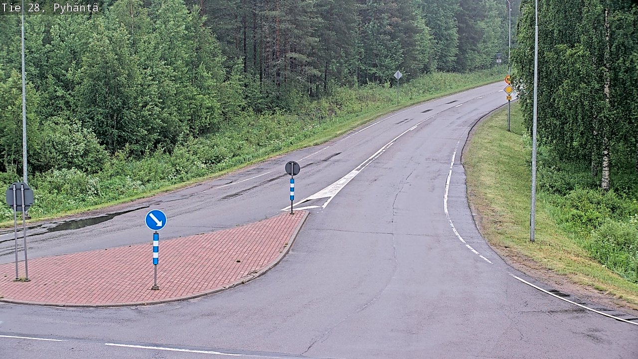 Kelikamerat Kuva Tie 28 Pyhäntä, Pyhäntä, Pohjois-Pohjanmaa