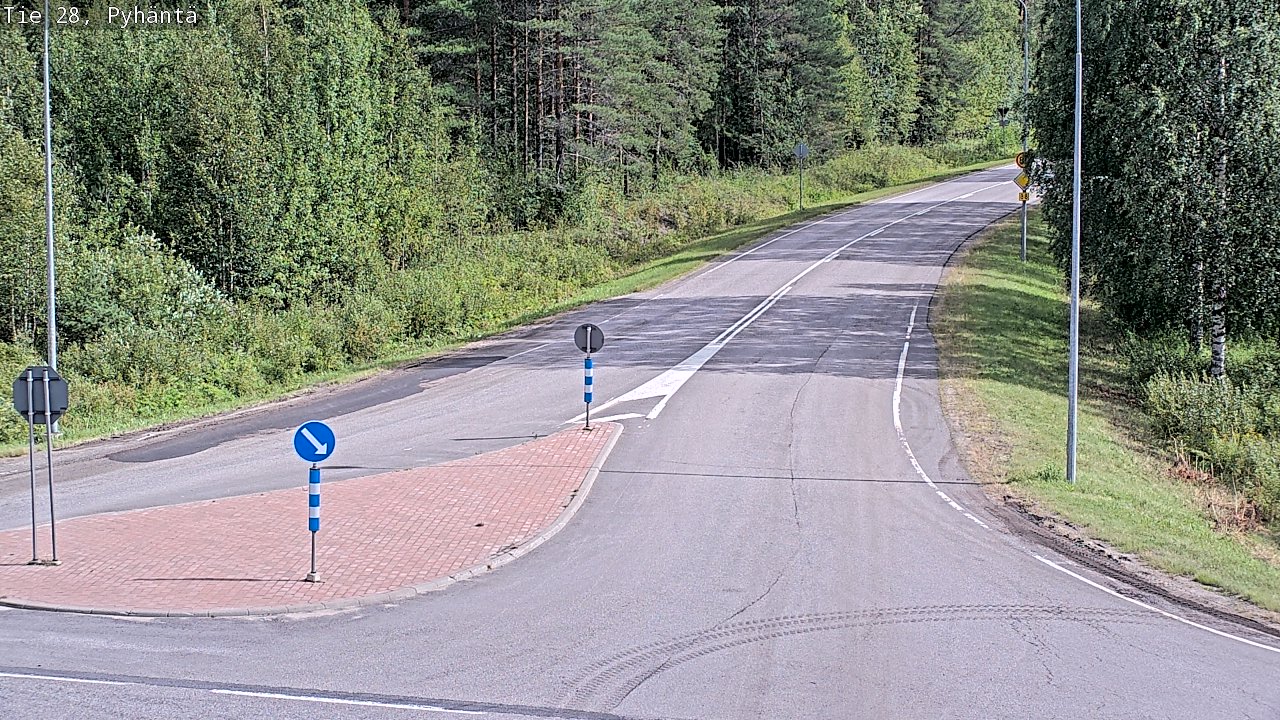 Kelikamerat Kuva Tie 28 Pyhäntä, Pyhäntä, Pohjois-Pohjanmaa