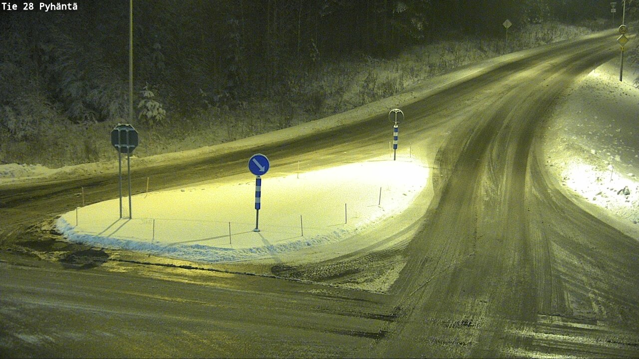 Weather Camera Image Road 28 Pyhäntä, Pyhäntä, Pohjois-Pohjanmaa