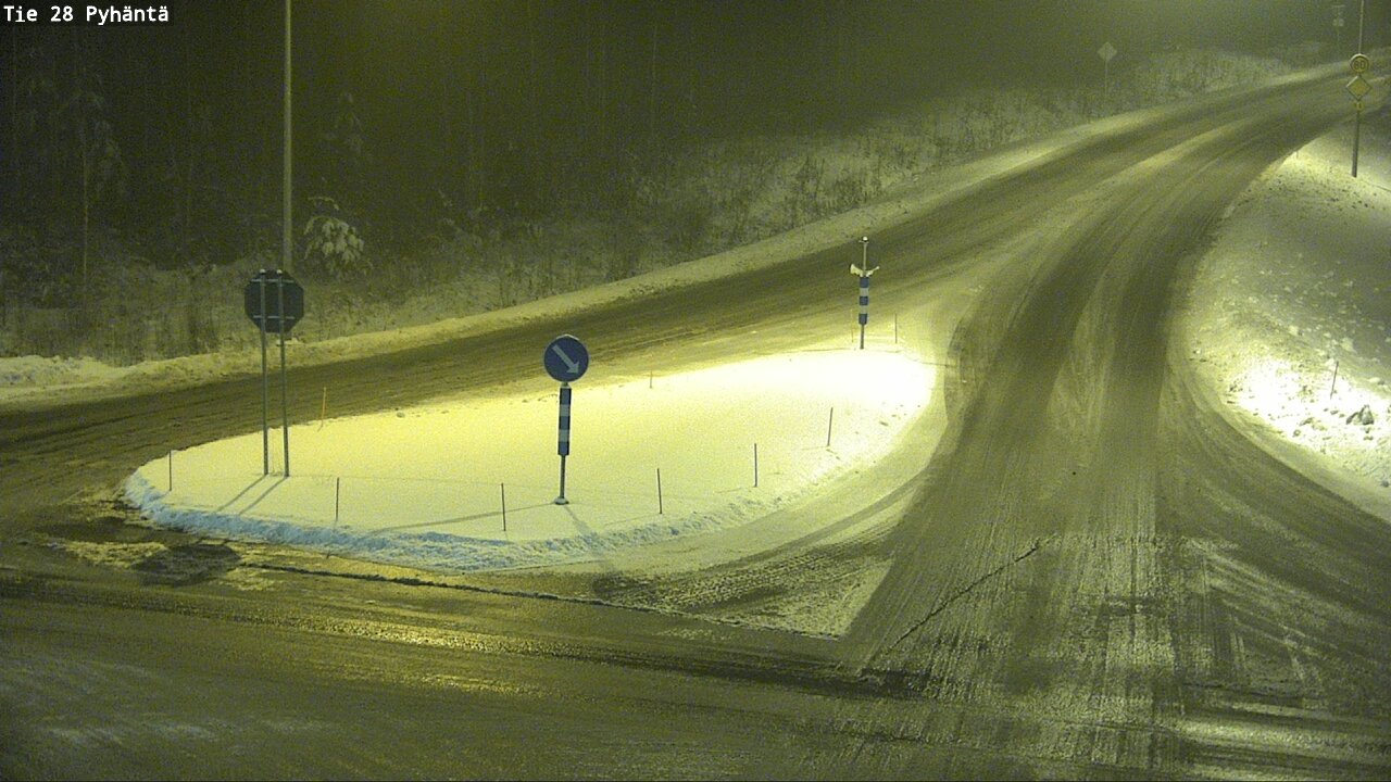 Weather Camera Image Road 28 Pyhäntä, Pyhäntä, Pohjois-Pohjanmaa