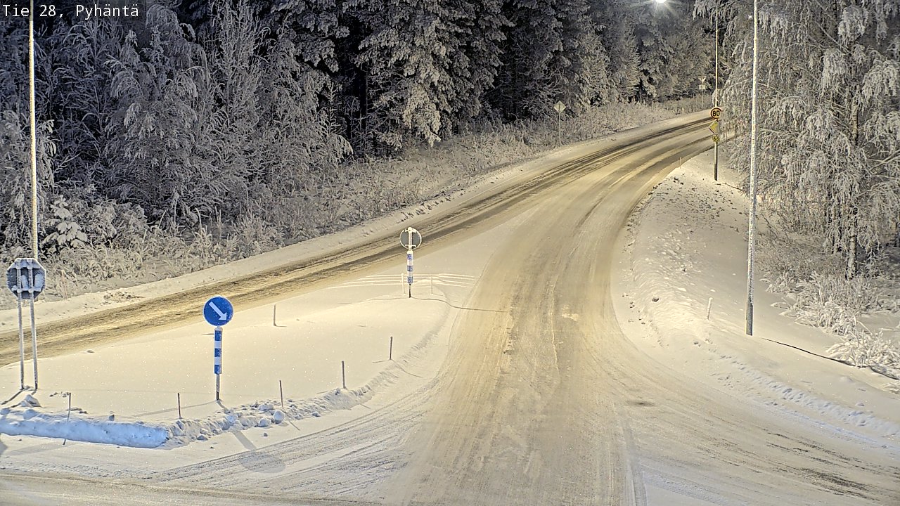 Kelikamerat Kuva Tie 28 Pyhäntä, Pyhäntä, Pohjois-Pohjanmaa