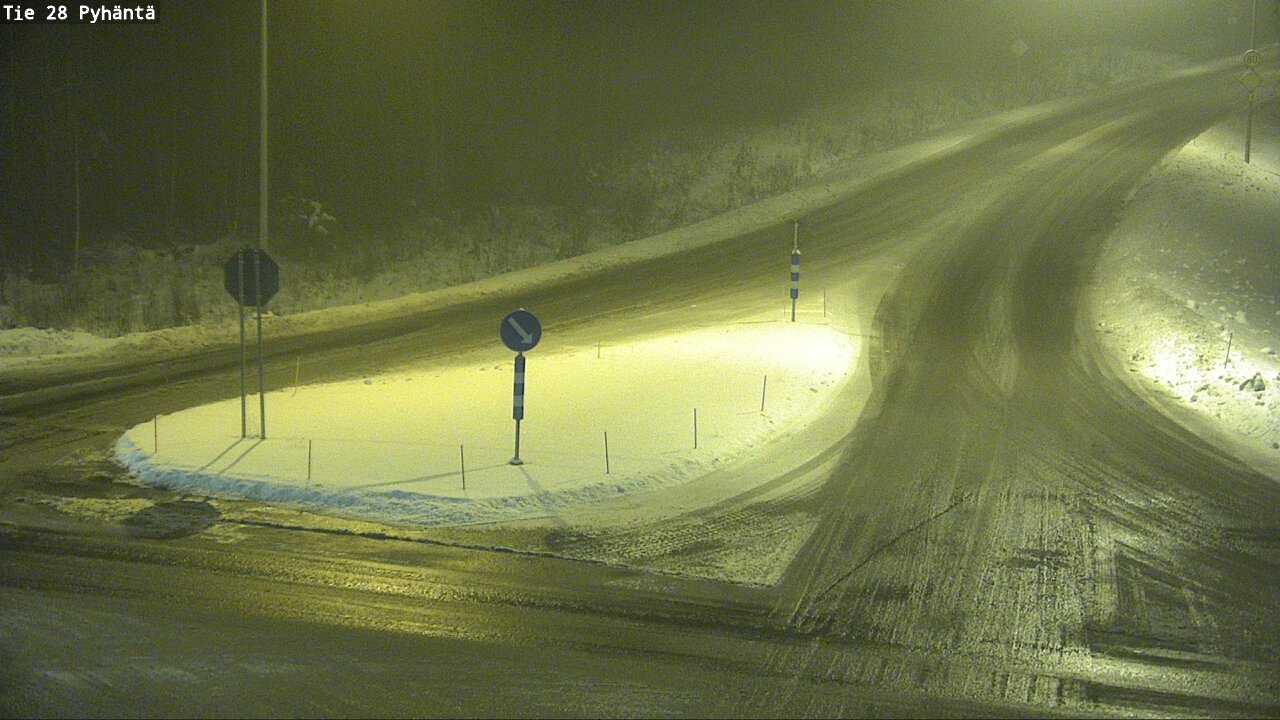 Weather Camera Image Road 28 Pyhäntä, Pyhäntä, Pohjois-Pohjanmaa