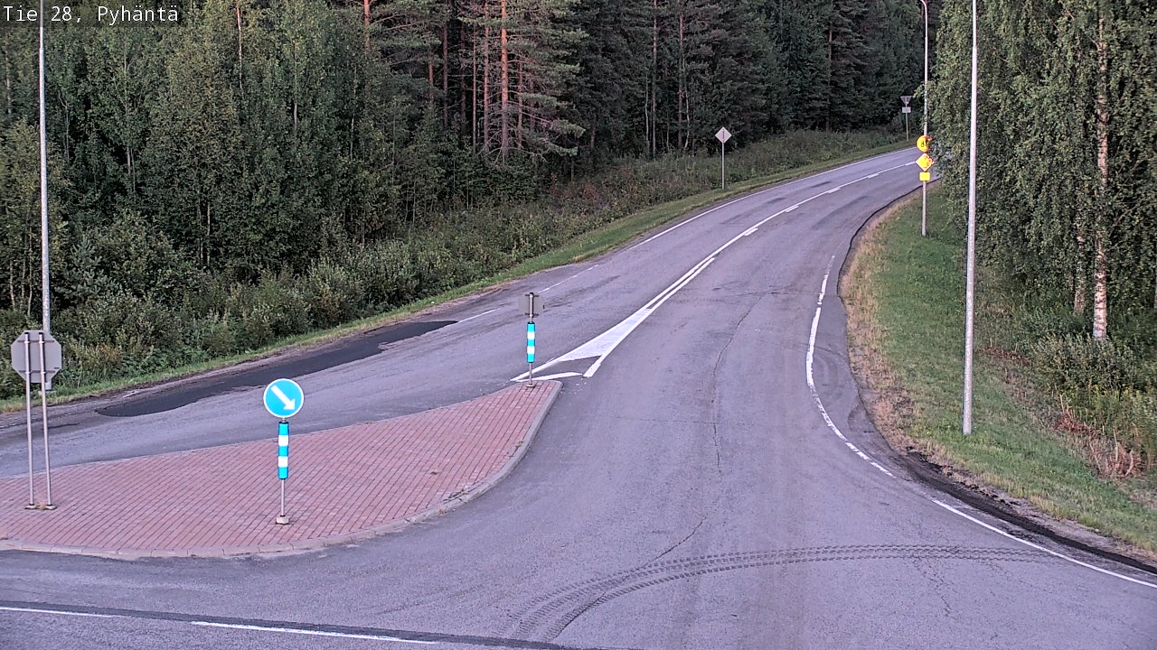 Kelikamerat Kuva Tie 28 Pyhäntä, Pyhäntä, Pohjois-Pohjanmaa