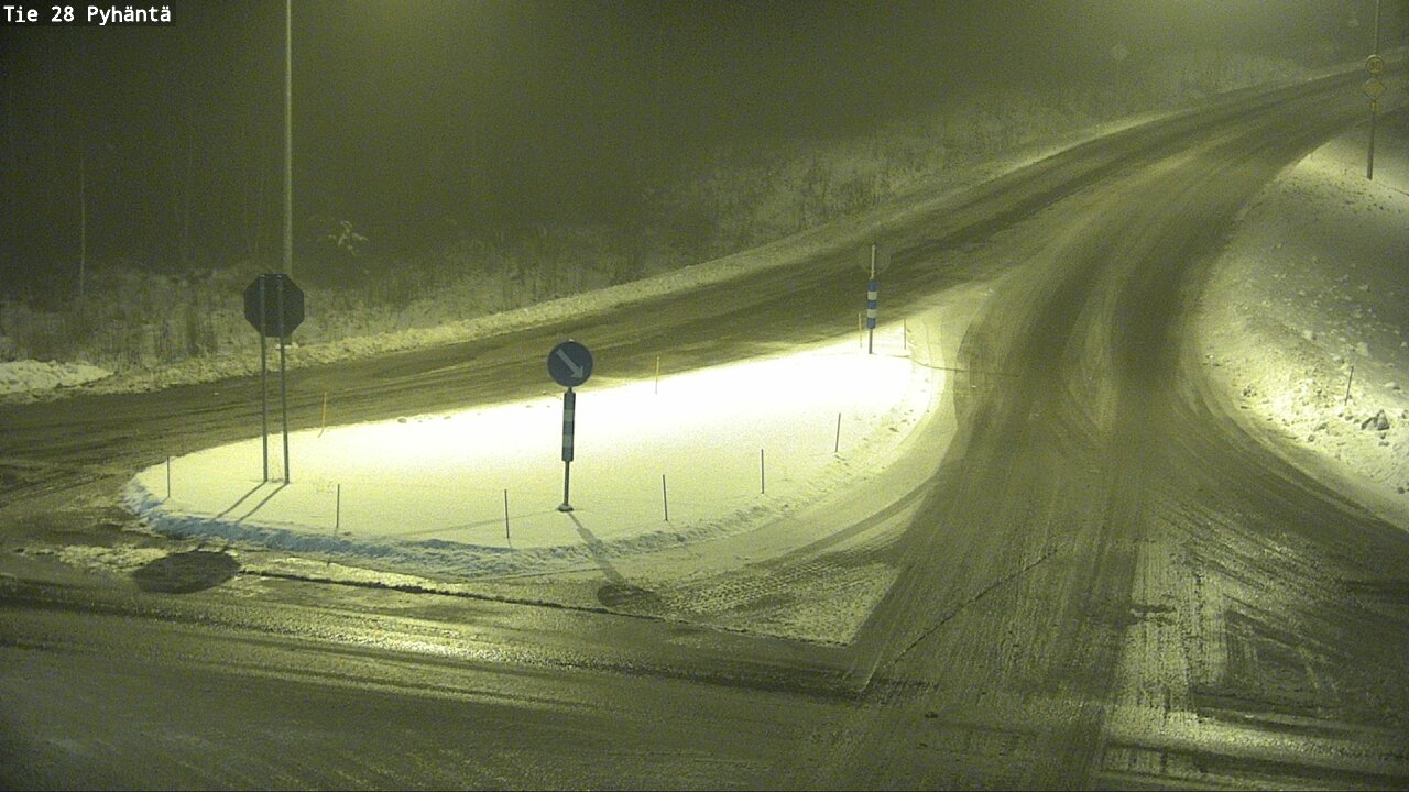 Weather Camera Image Road 28 Pyhäntä, Pyhäntä, Pohjois-Pohjanmaa