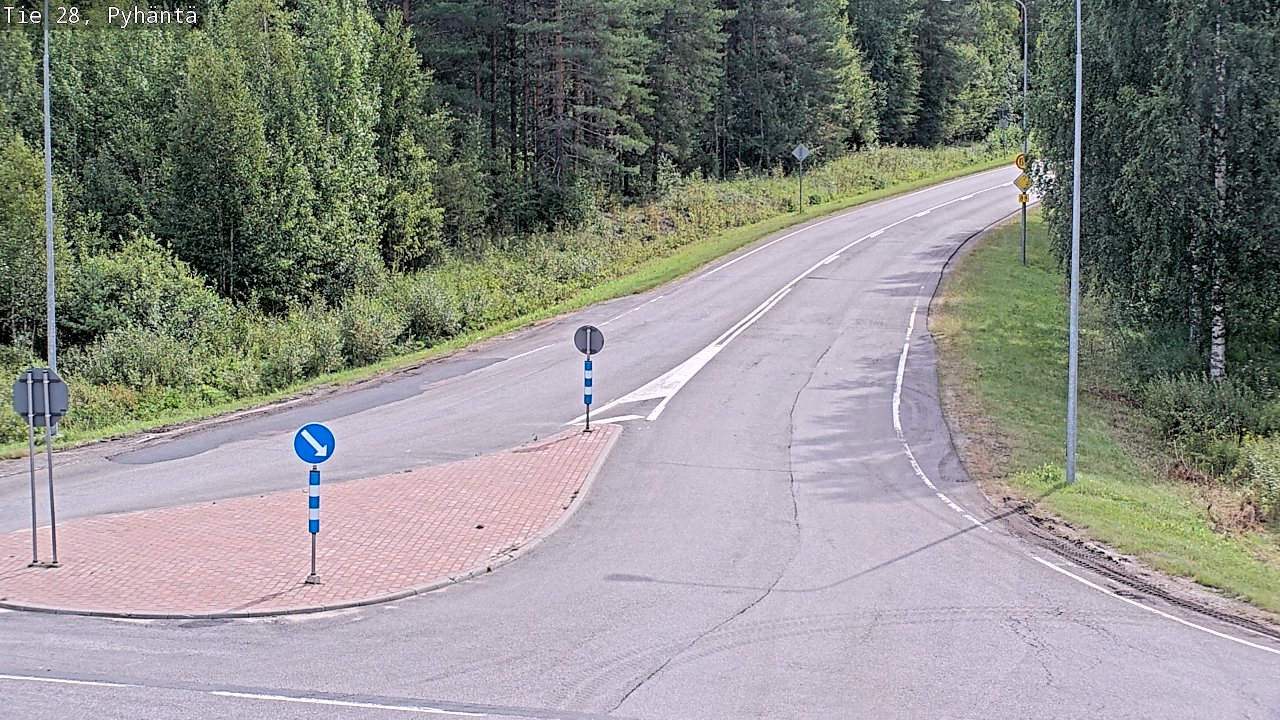 Kelikamerat Kuva Tie 28 Pyhäntä, Pyhäntä, Pohjois-Pohjanmaa