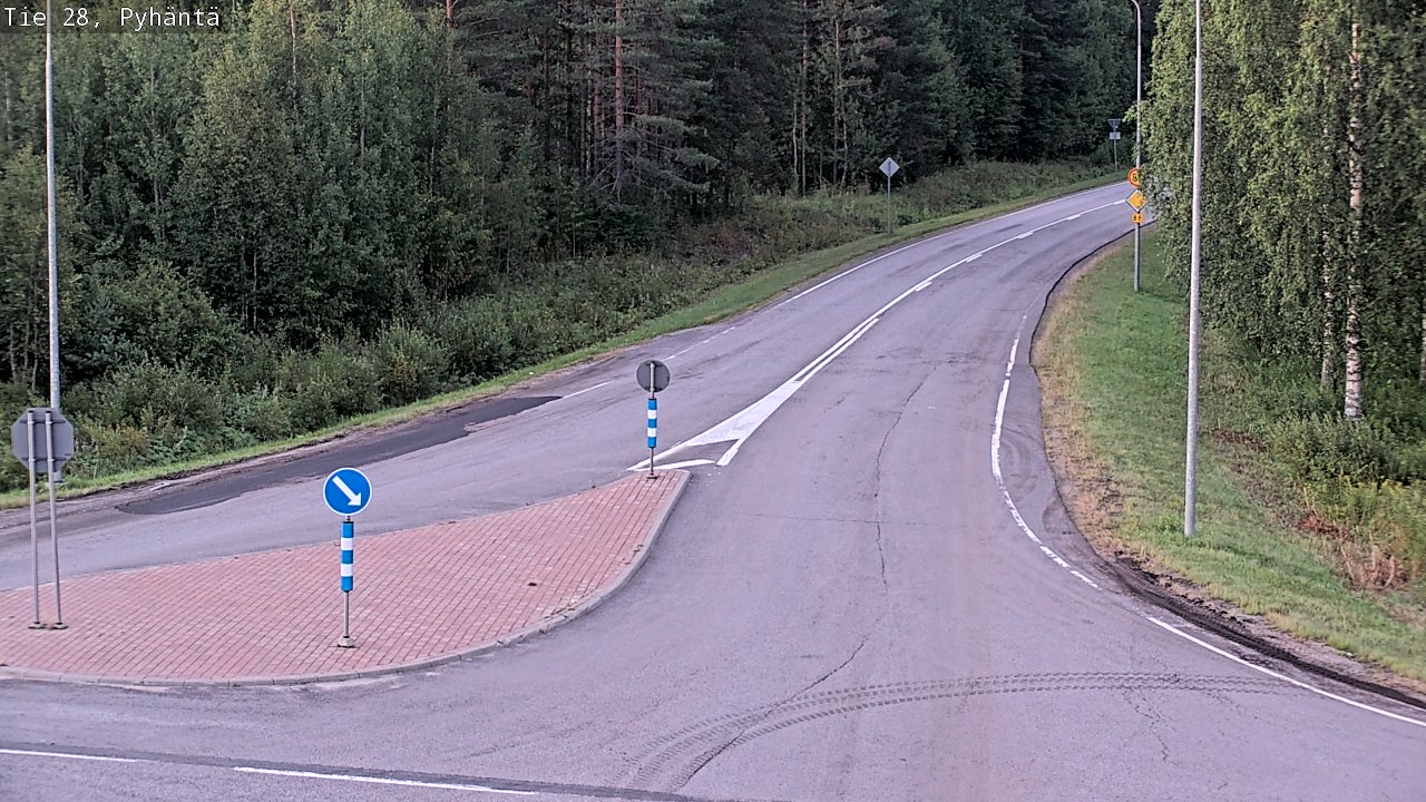 Kelikamerat Kuva Tie 28 Pyhäntä, Pyhäntä, Pohjois-Pohjanmaa