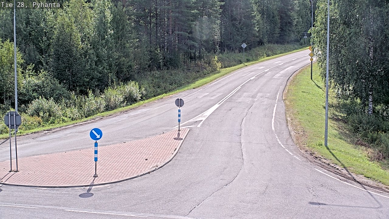 Weather Camera Image Road 28 Pyhäntä, Pyhäntä, Pohjois-Pohjanmaa