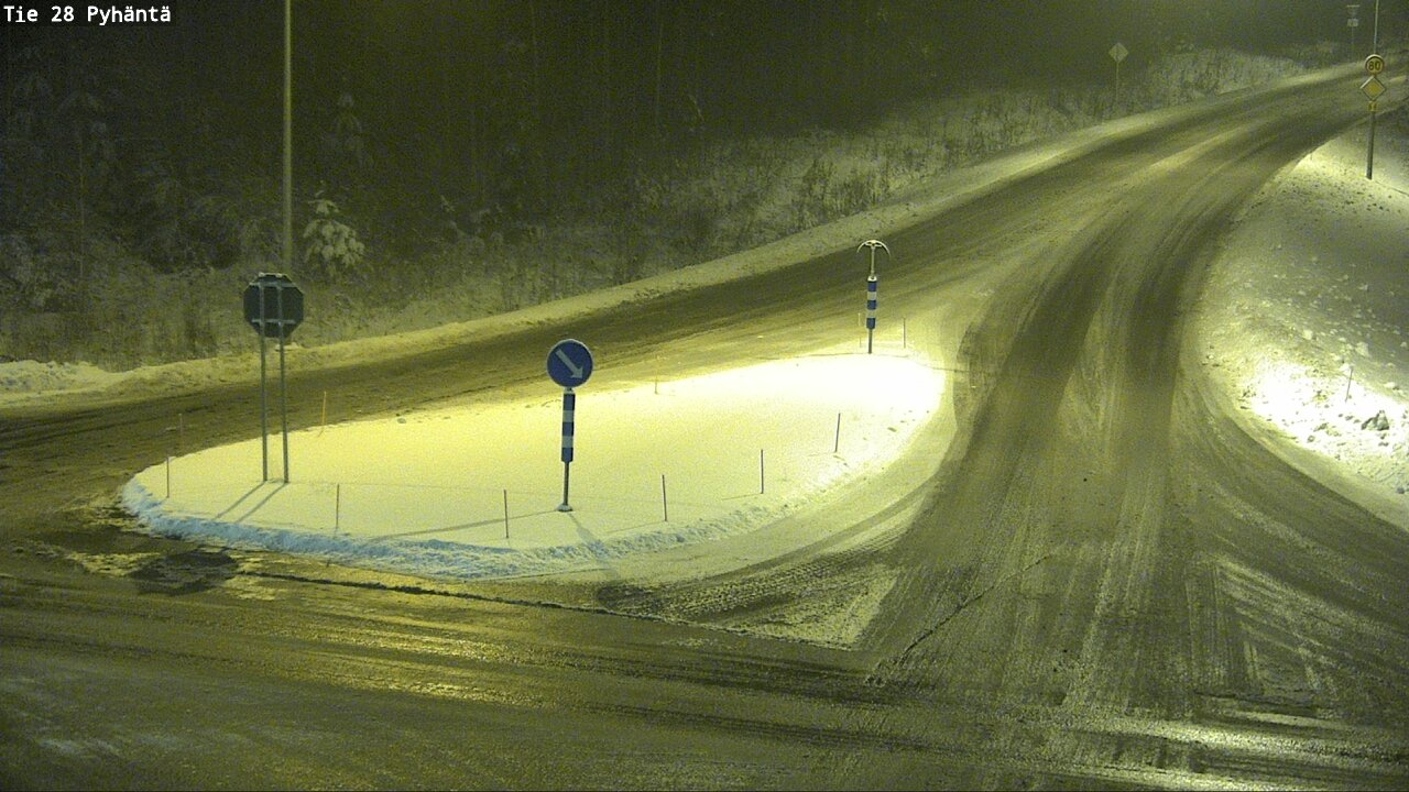 Weather Camera Image Road 28 Pyhäntä, Pyhäntä, Pohjois-Pohjanmaa