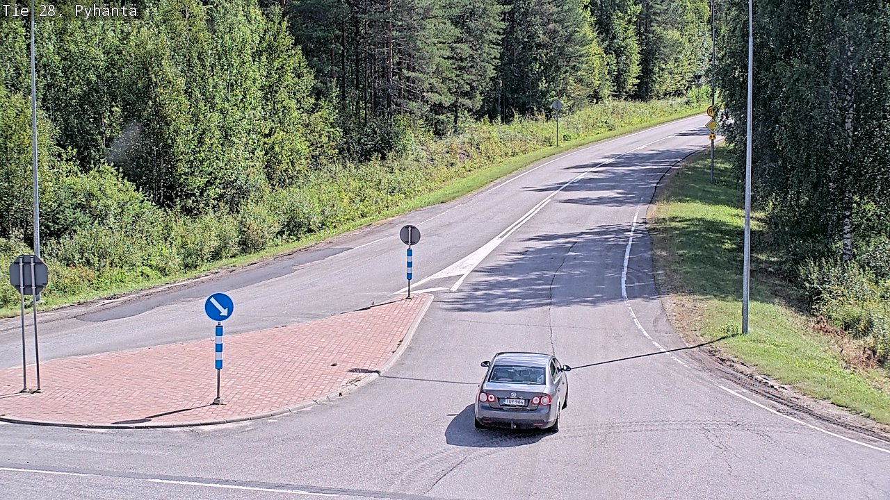 Kelikamerat Kuva Tie 28 Pyhäntä, Pyhäntä, Pohjois-Pohjanmaa