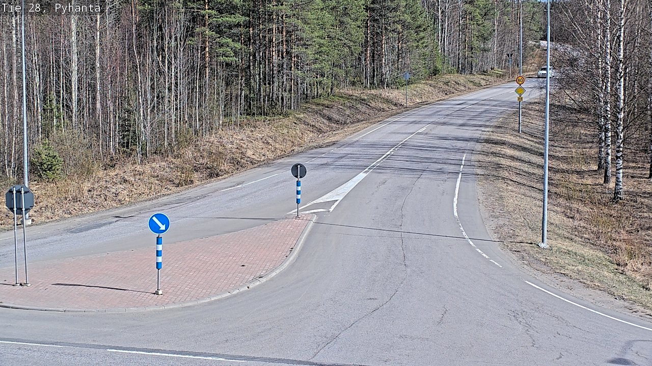 Kelikamerat Kuva Tie 28 Pyhäntä, Pyhäntä, Pohjois-Pohjanmaa