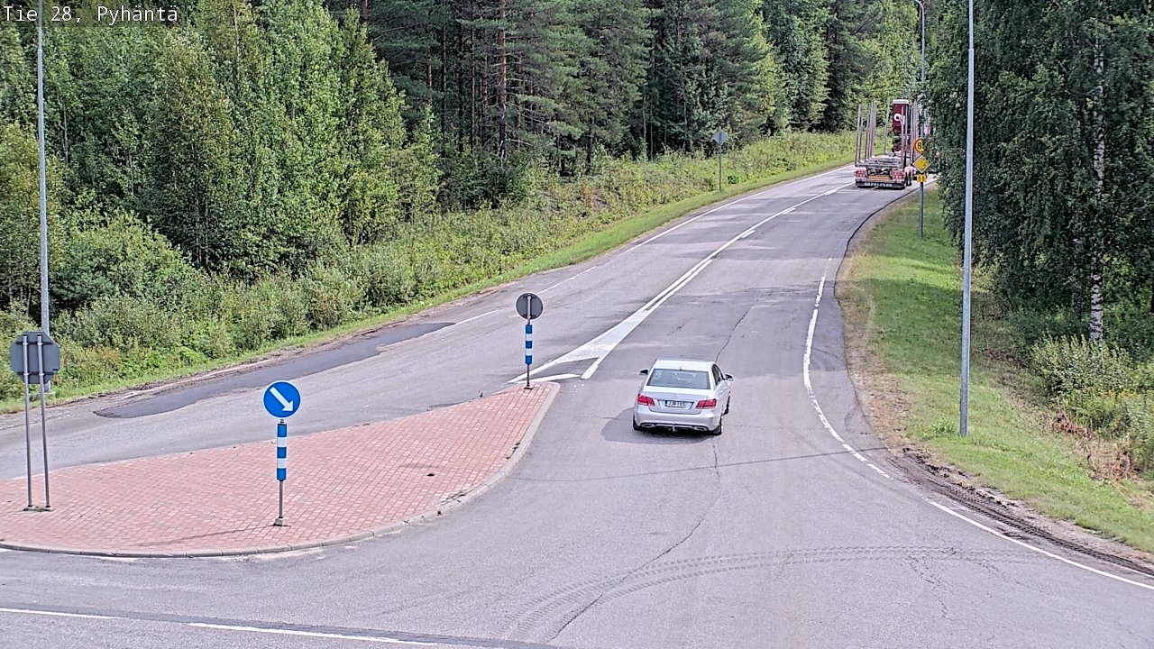 Kelikamerat Kuva Tie 28 Pyhäntä, Pyhäntä, Pohjois-Pohjanmaa