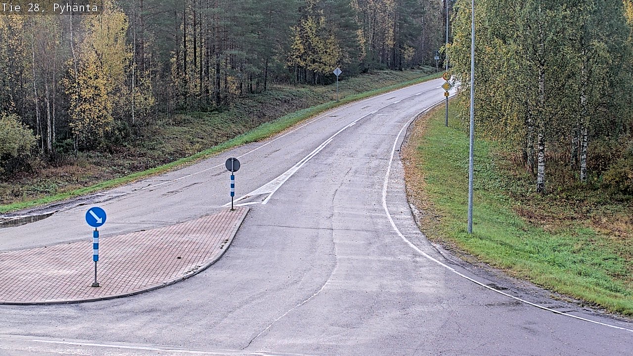 Kelikamerat Kuva Tie 28 Pyhäntä, Pyhäntä, Pohjois-Pohjanmaa