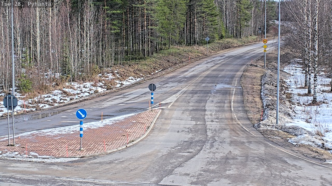 Kelikamerat Kuva Tie 28 Pyhäntä, Pyhäntä, Pohjois-Pohjanmaa