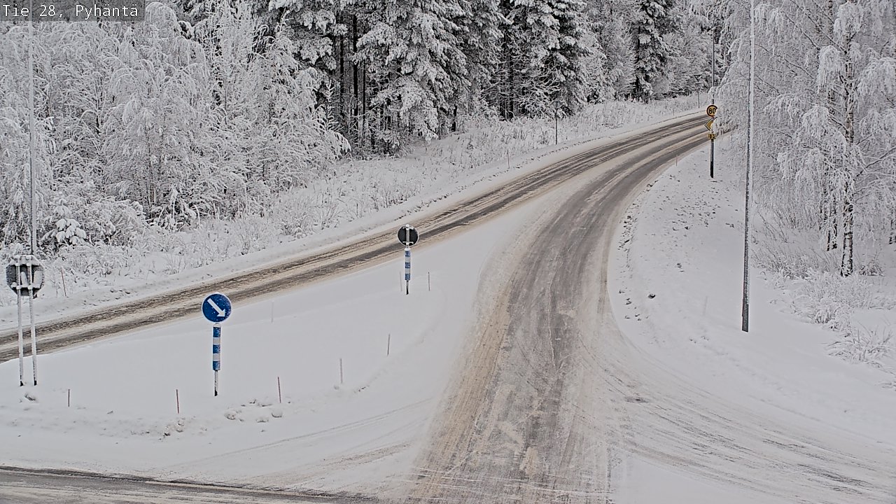 Kelikamerat Kuva Tie 28 Pyhäntä, Pyhäntä, Pohjois-Pohjanmaa