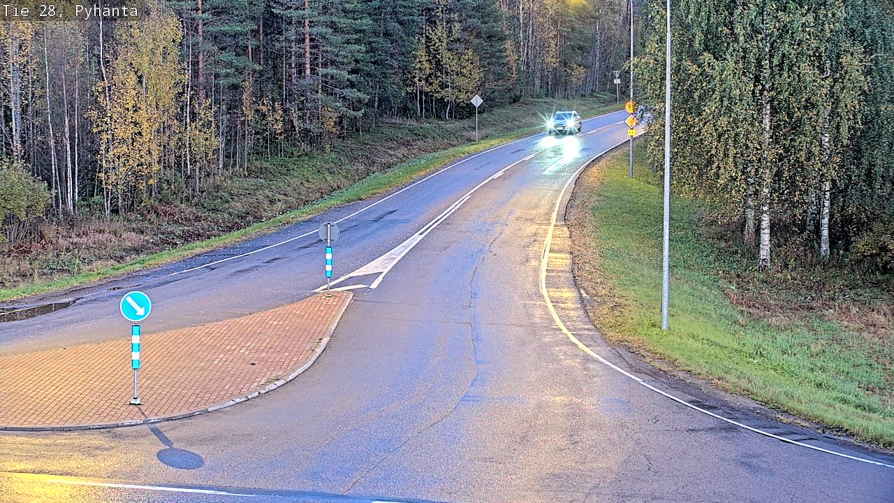 Kelikamerat Kuva Tie 28 Pyhäntä, Pyhäntä, Pohjois-Pohjanmaa