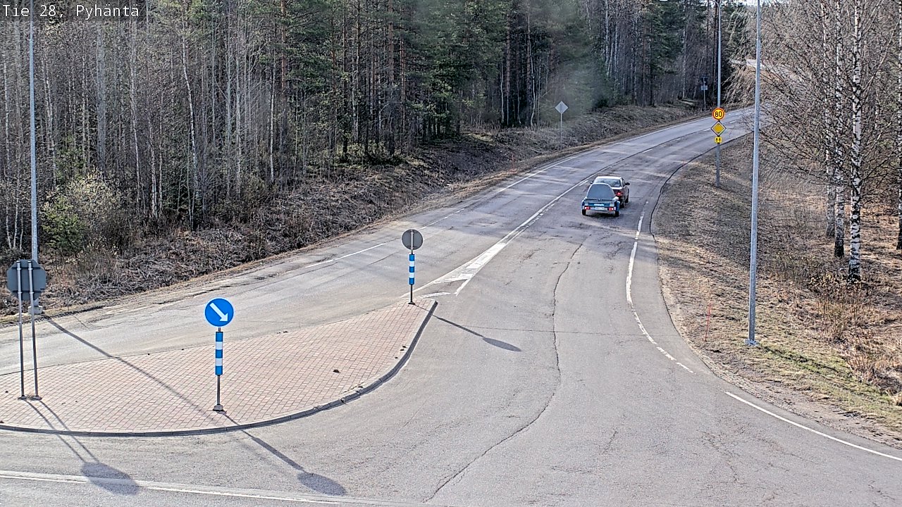 Kelikamerat Kuva Tie 28 Pyhäntä, Pyhäntä, Pohjois-Pohjanmaa
