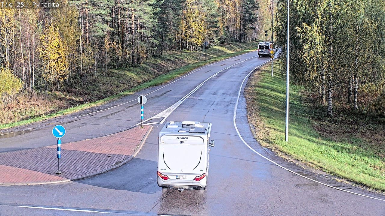 Kelikamerat Kuva Tie 28 Pyhäntä, Pyhäntä, Pohjois-Pohjanmaa